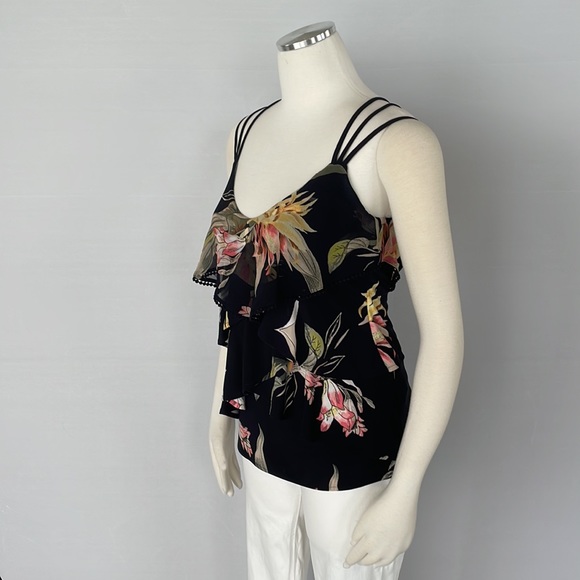WHBM Tiered Floral Print tank top X Small - Picture 8 of 11